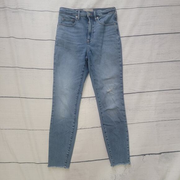 Everlane Size 30 The High Rise Skinny Light Wash Jeans Denim Sustainable Casual - Picture 2 of 8